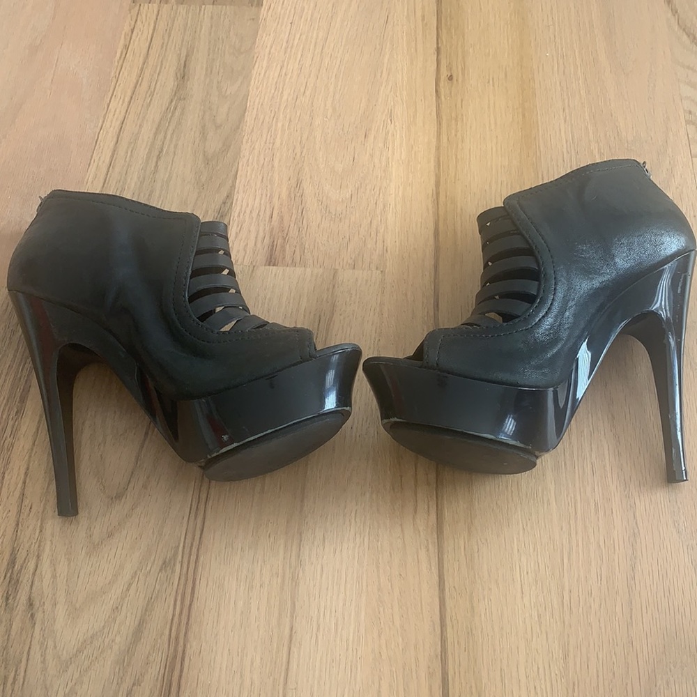 BCBGMAXAZRIA Black Platform Booties